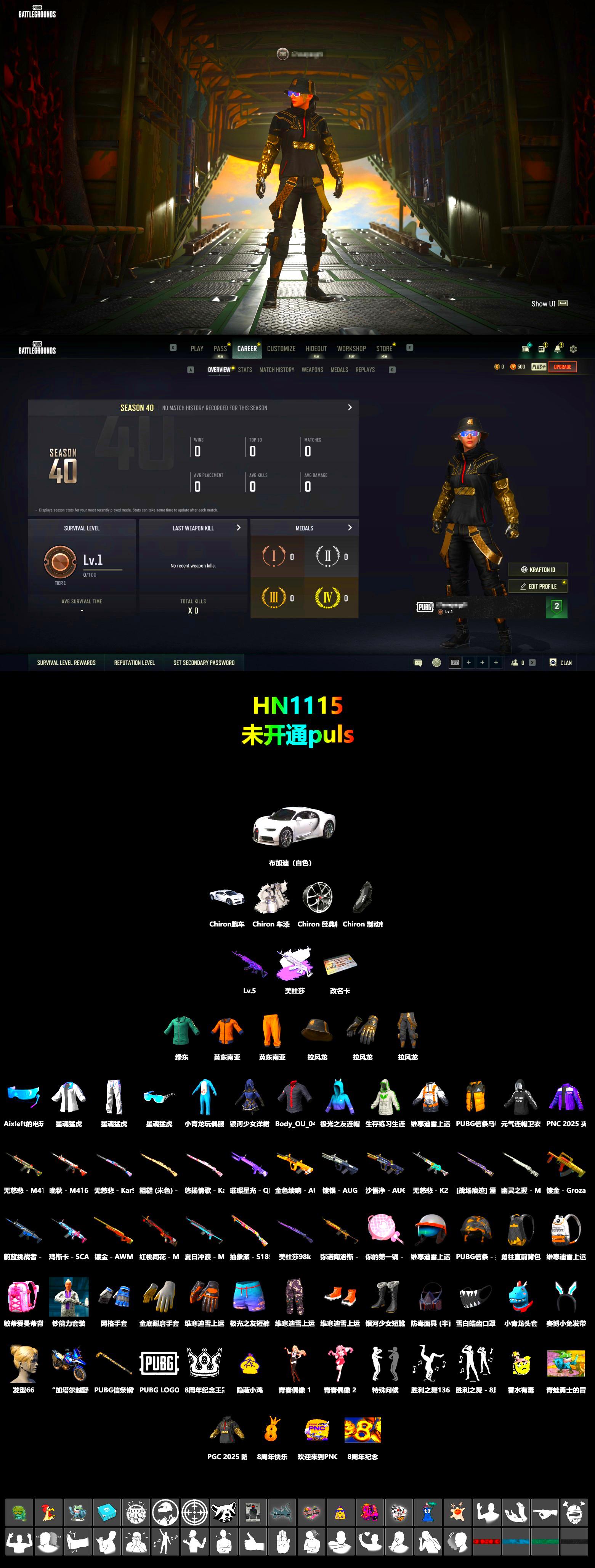 «Chiron» Sports Car, XingHun's Tiger Strike Jacket, XingHun's Tiger Strike Pants, Full Autumn — M416 - 2