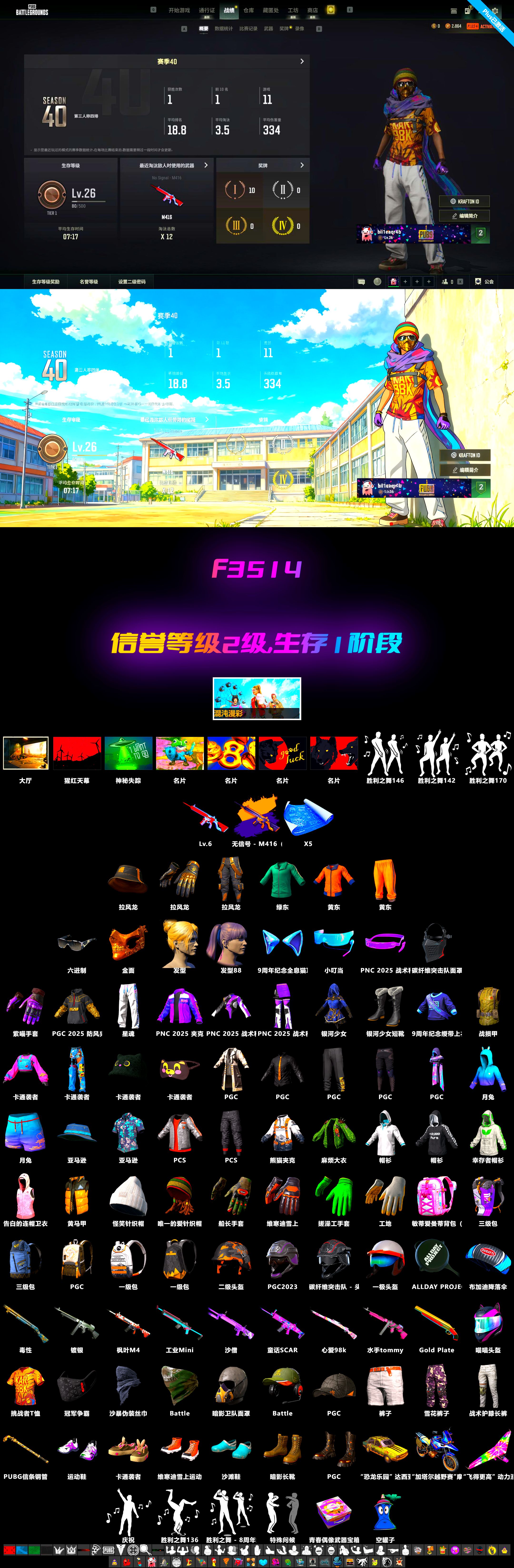 No Signal — M416, PGC 2021 Contingent Chaos Mask - 2