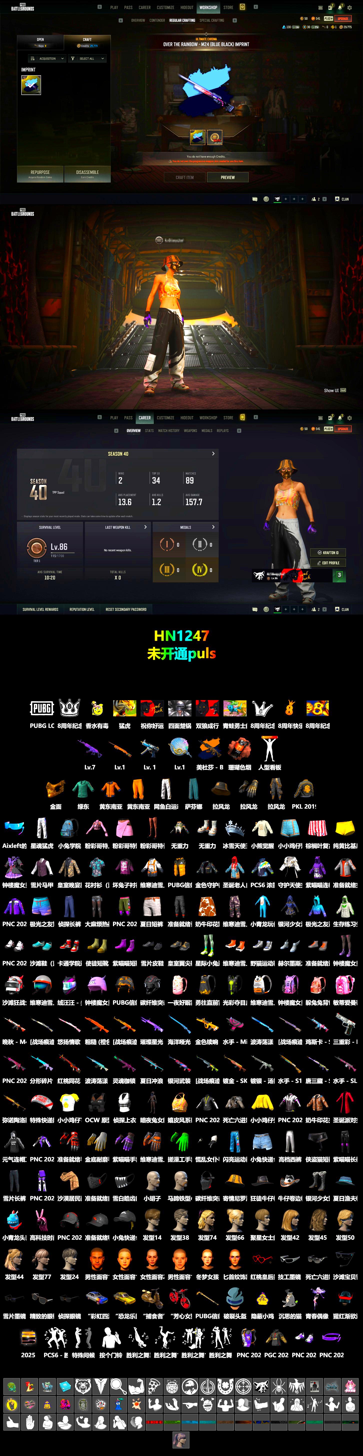 Coral Smoke Grenade, PGC 2021 Contingent Chaos Mask, XingHun's Tiger Strike Pants, PKL 2019 Phase 2 Jacket, Full Autumn — M416 - 2