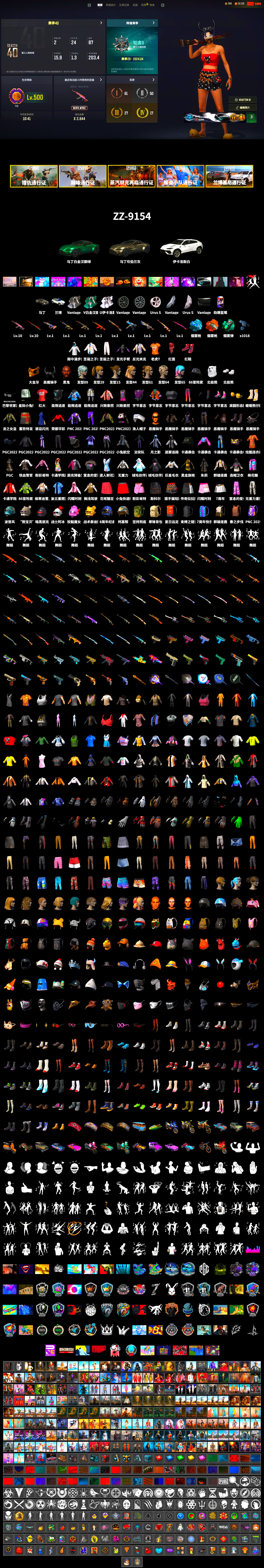 Rest in Pink — Dragunov [1], Teal Smoke Grenade, Orange Fog of Fury — M79, Blue Magical Mist — M79, Hi-top Trainers (Red), «V12 Vantage Roadster» Sports Car, Jonathan Kamau, PGC 2021 Contingent Chaos Mask, Demon Biker Horns, PLAYERUNKNOWN's Bandana, Heavy Fur Coat (Black), Polar Bear Feet, Harley Quinn's Hair, Douyu Biker Jacket, «DBX707» SUV - 2