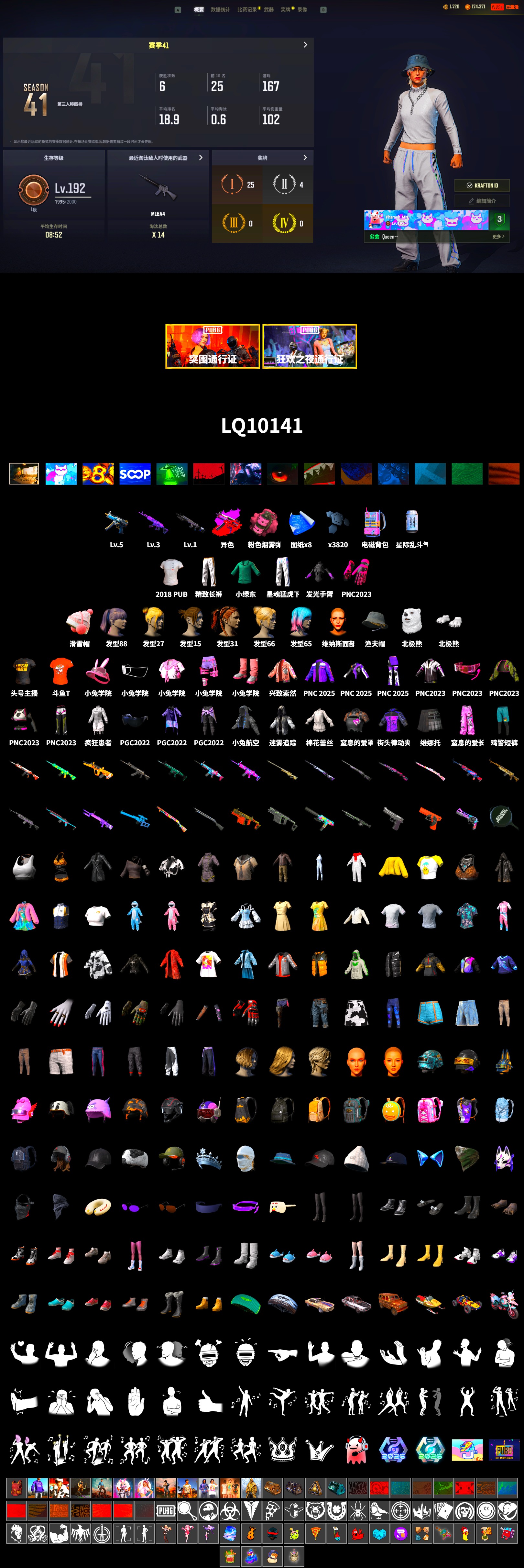 Polar Bear Feet, XingHun's Tiger Strike Pants, Exquisite Pants, StreamerOne, Full Autumn — M416, 2018 PUBG ALL-STAR T-shirt (Korean), DOUYU T-shirt - 2