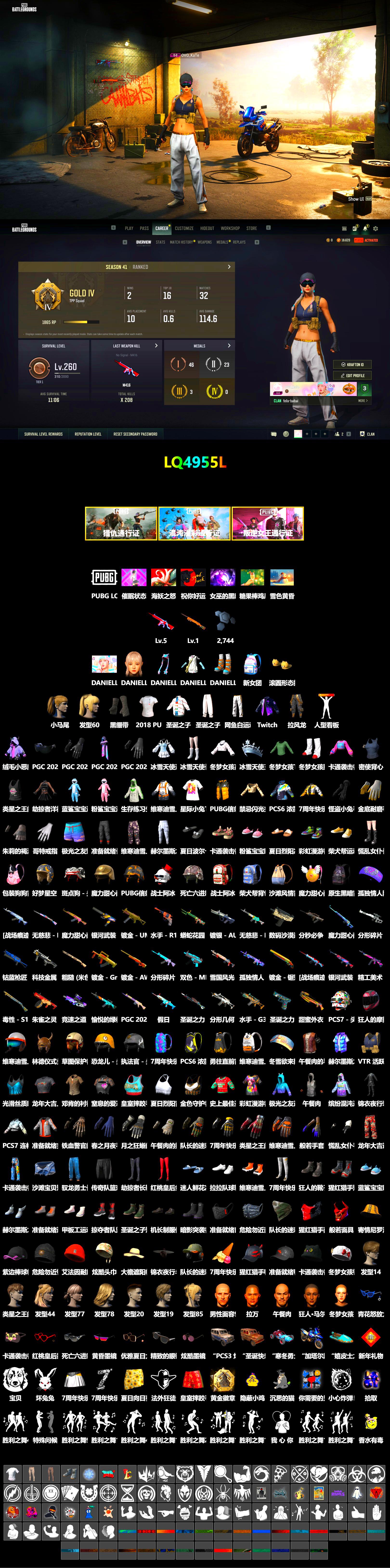 Duncan's Infiltrator Handwraps, Harley Quinn's Hair, PUBG X NEWJEANS DANIELLE SET, 2018 PUBG ALL-STAR T-shirt (Korean) - 2