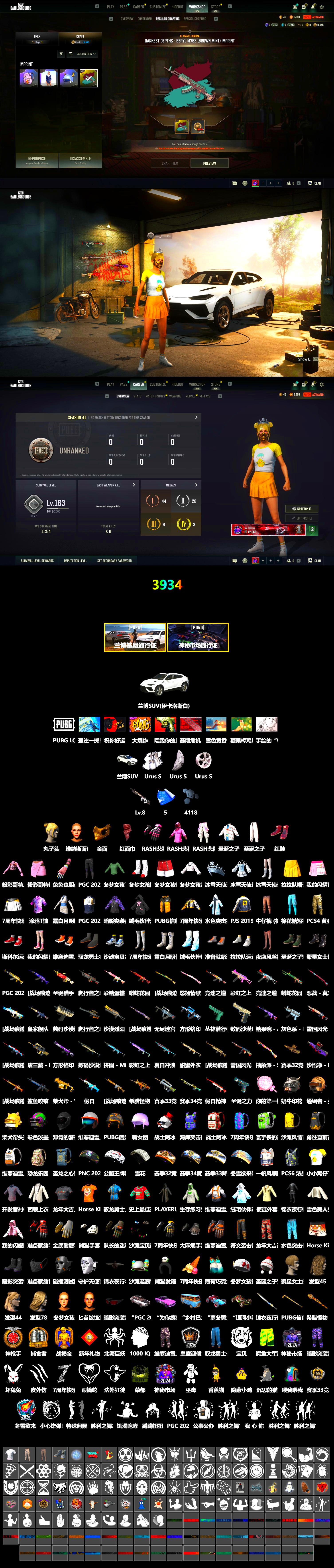 Hi-top Trainers (Red), PGC 2021 Contingent Chaos Mask, PLAYERUNKNOWN's Bandana, Heavy Fur Coat (Black), Rash Beixli Xtra Tough Jacket, Rash Beixli Xtra Tough Jacket, PJS 2019 Phase 2 Jacket - 2