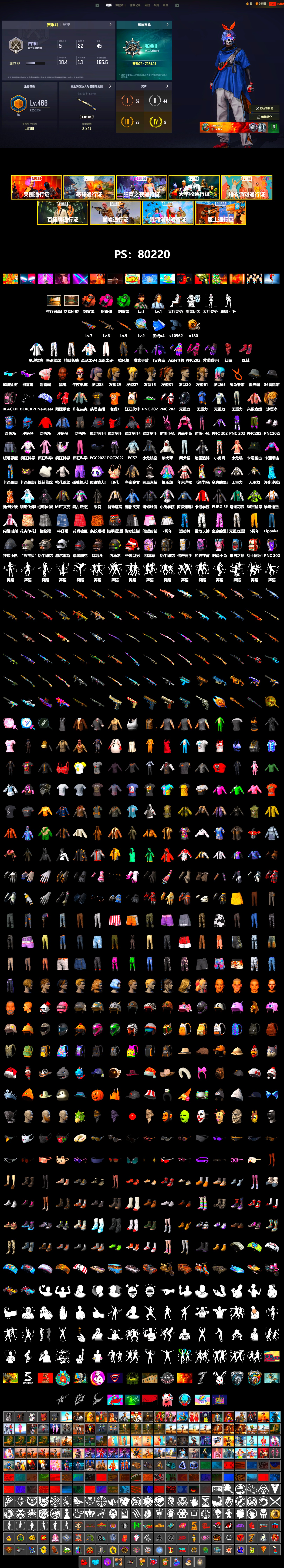 Coral Smoke Grenade, Emerald Smoke Grenade, Magenta Smoke Grenade, Hi-top Trainers (Red), Jonathan Kamau, Snow Glasses, PLAYERUNKNOWN's Bandana, Heavy Fur Coat (Black), Harley Quinn's Hair, XingHun's Tiger Strike Jacket, XingHun's Tiger Strike Pants, Exquisite Pants, StreamerOne, Full Autumn — M416, «Panigale V4 S (Ducati Red)» Motorcycle - 2