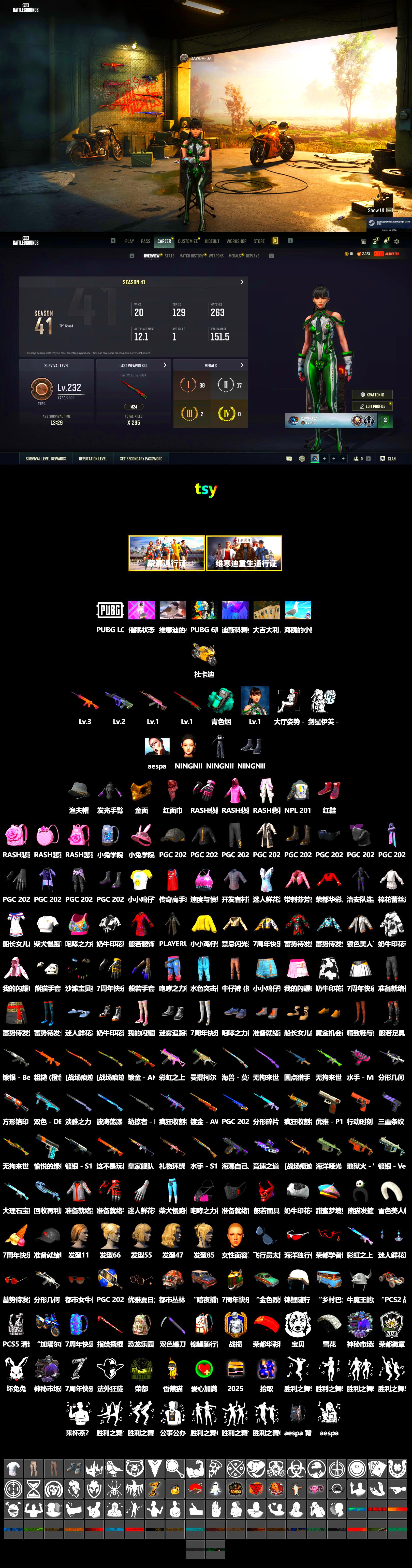 Teal Smoke Grenade, Hi-top Trainers (Red), «Panigale V4 S (Gold Rush)» Motorcycle, PGC 2021 Contingent Chaos Mask, PLAYERUNKNOWN's Bandana, Heavy Fur Coat (Black), Rash Beixli Xtra Tough Jacket, aespa Stage, Rash Beixli Xtra Tough Jacket, aespa NINGNING, NPL 2019 Phase 2 Jacket - 2