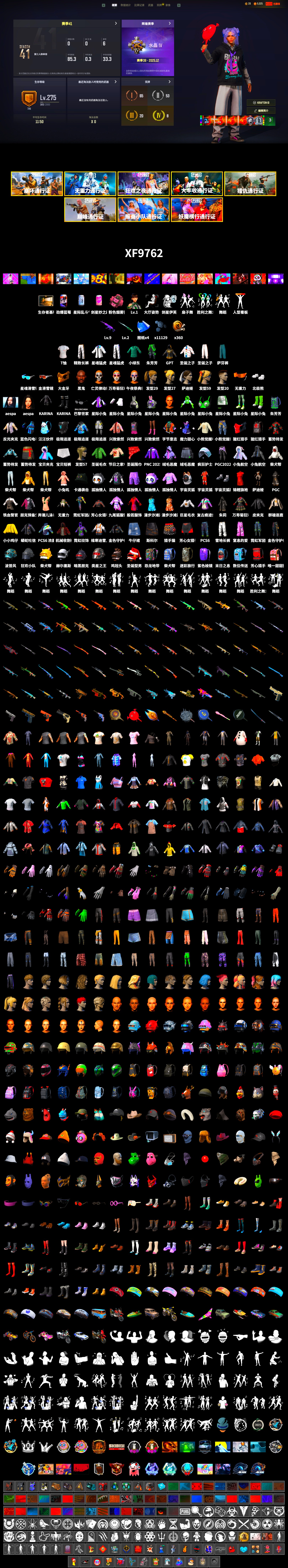 Jonathan Kamau, PGC 2021 Contingent Chaos Mask, Polar Bear Feet, aespa Stage, Harley Quinn's Hair, XingHun's Tiger Strike Jacket, XingHun's Tiger Strike Pants, Sideshow Bear Feet, Exquisite Pants, Full Autumn — M416, aespa KARINA, Blue Thunder Gloves, «Chiron» Sports Car, 2018 PUBG ALL-STAR T-shirt (Korean) - 2