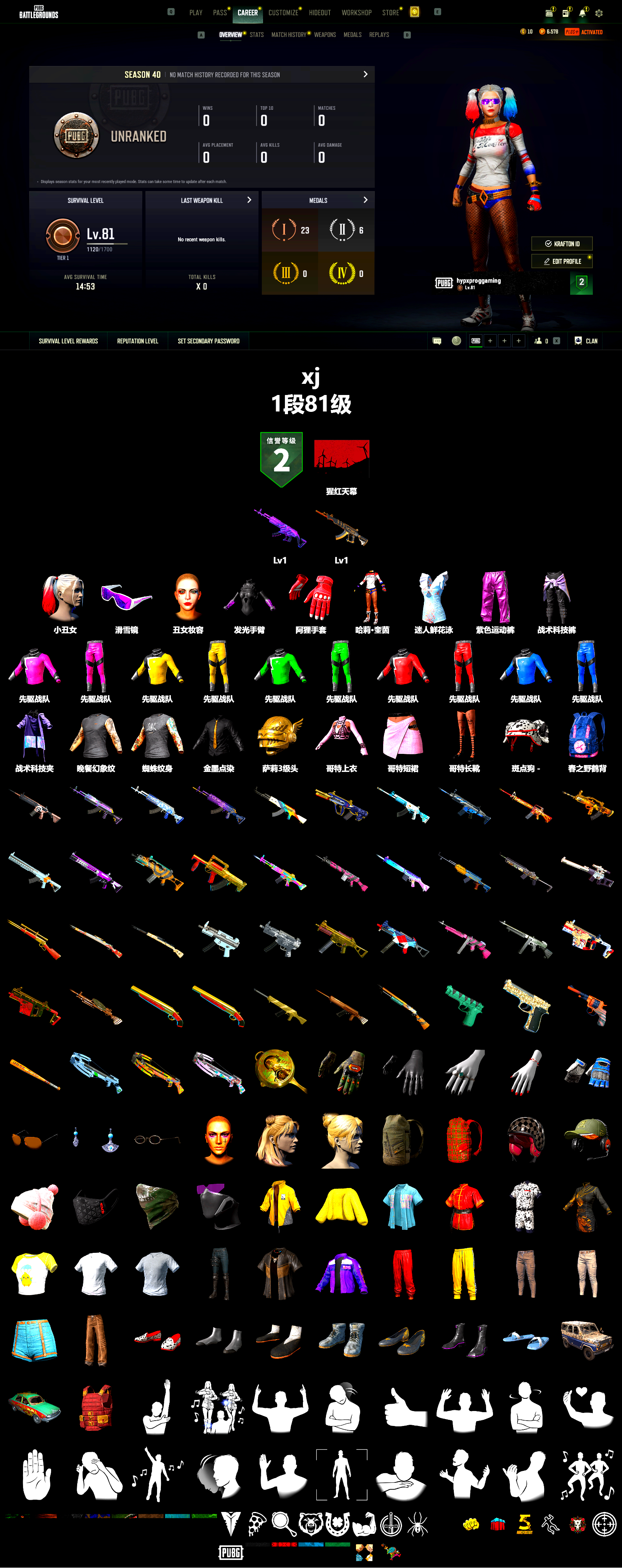 Harley Quinn's Hair, Snow Glasses, Harley Quinn's Makeup - 2