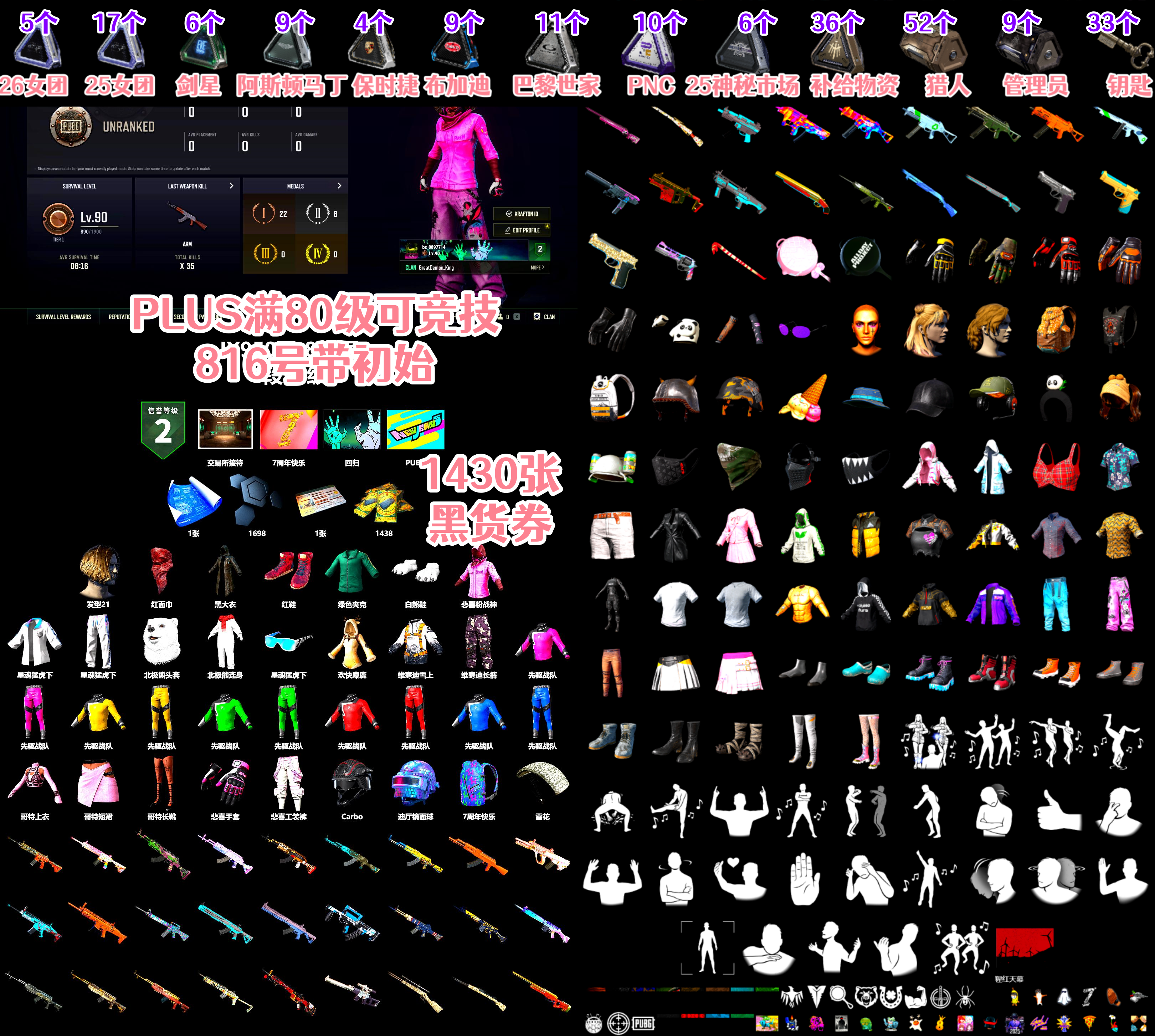 Hi-top Trainers (Red), PLAYERUNKNOWN's Bandana, Heavy Fur Coat (Black), Polar Bear Feet, Rash Beixli Xtra Tough Jacket, Rash Beixli Xtra Tough Jacket, XingHun's Tiger Strike Jacket, XingHun's Tiger Strike Pants - 2