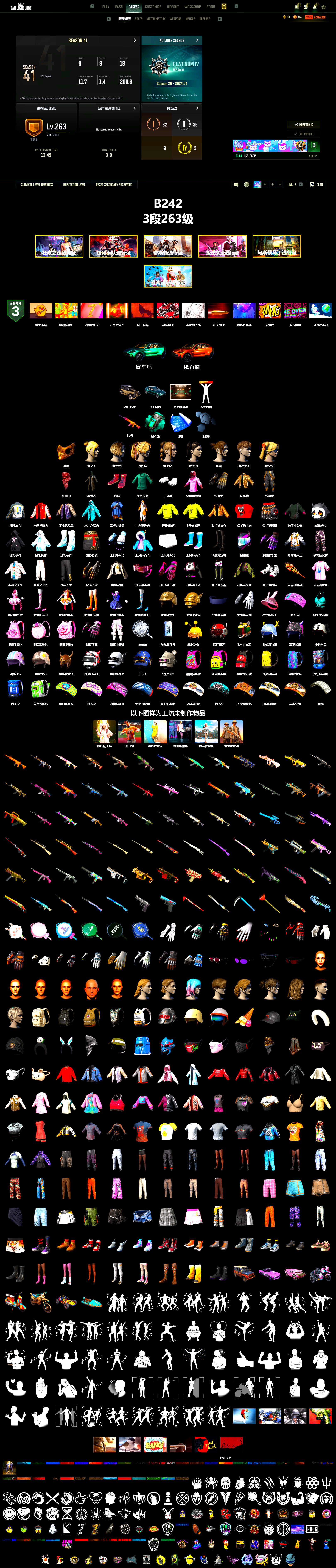 Teal Smoke Grenade, Hi-top Trainers (Red), «DBX707» SUV, PGC 2021 Contingent Chaos Mask, PLAYERUNKNOWN's Bandana, Heavy Fur Coat (Black), Polar Bear Feet, Rash Beixli Xtra Tough Jacket, Rash Beixli Xtra Tough Jacket, NPL 2019 Phase 2 Jacket, «DBX707» SUV - 2