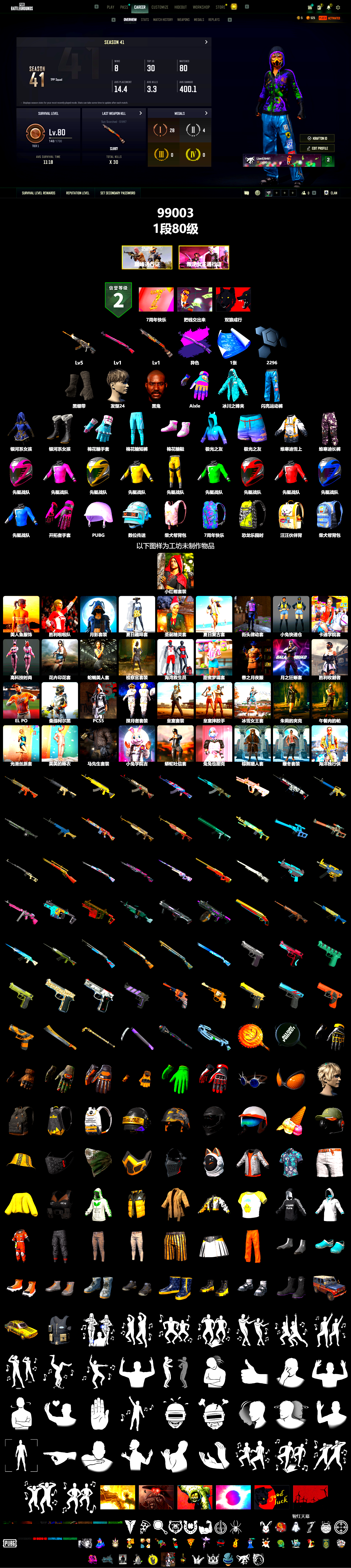 Уровень 5 Demon ACE Уровень 1 Midnight Terror 98K Уровень 1 Scorching Sun-S1897 Midnight Terror 98K (разный цвет) 1 рисунок 2296 полимер черная повязка черный призрак - полный инвентарь